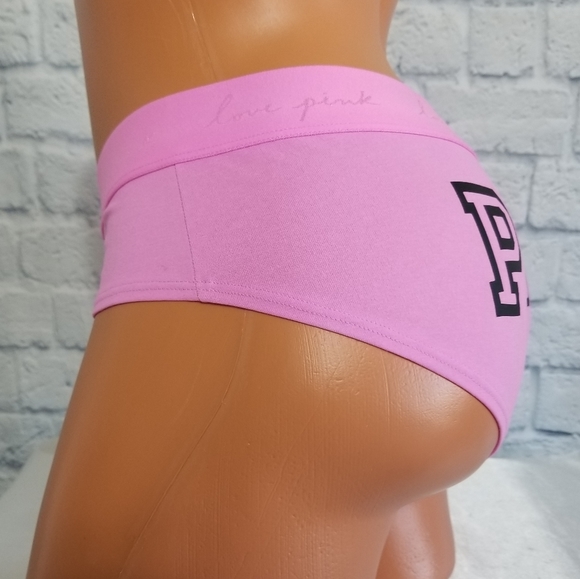 PINK Victoria's Secret Logo Hipster Panties Large New - Picture 2 of 16